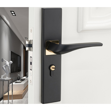 Bedroom Door Lock Home Silence Solid Wood Door Handle GO-SH20